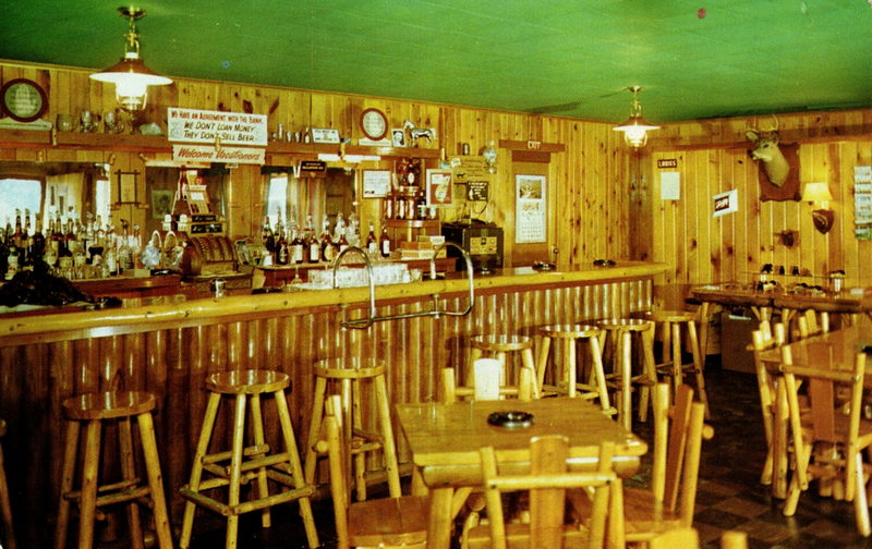 Cut River Inn (Fishers Bar and Restaurant, Callihans) - Vintage Postcard For Fishers